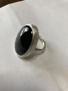 シルバーオニキスリング 作家さん物