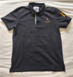 JUN MEN soccer junky ブラックポロシャツ フロント刺繍付き