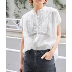 Spick & Span 60ローン　フレンチレースブラウス