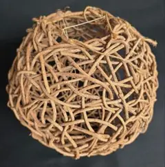ラタン製球形オブジェ 約20cm