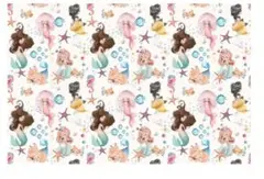 ポーセラーツ絵付け用 転写紙 かわいいマーメイド １シート デコパージュ