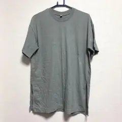 UNIQLO Tシャツ くすみグリーン Mサイズ