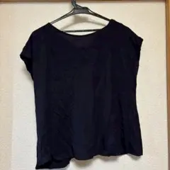 ユニクロ 2WAYタックデザインT Lサイズ　ネイビー