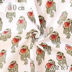 A257. インド買付｜ブロックプリント生地（綿100％・30cmカット）
