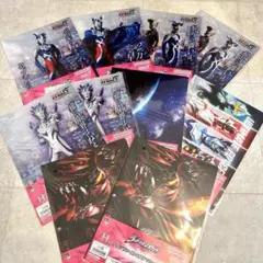 10枚セット ウルトラマンゼロ 1番くじ H賞 クリアファイル&ステッカーセット