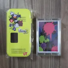 未開封　Splatoon トランプ 、UT　缶ケースとステッカー　ノベルティ