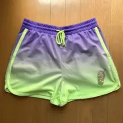【H&M】 レディース　シンプソンズ　ハーフパンツ　Sサイズ　グリーン　美品