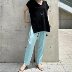 UNITED ARROWS スリムテーパードパンツ　40 ライトブルー