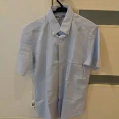 新品未使用　UNIQLO 半袖シャツ M ライトブルー　ビジネス