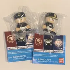 バンダイ パワプロくん　ならぶんです　2体セット　オリックス　ソフトバンク