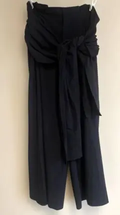 caph カーフ　troupe ウエストリボン　ネイビー　フリーサイズ　パンツ