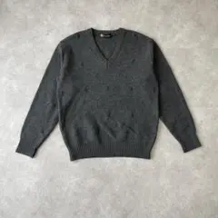 90s Mr.スタンダード グレー Vネック セーター キレイめ カジュアル