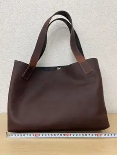 ダークブラウンレザートートバッグ 中型