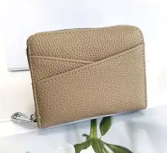 ミニ財布　ミニウォレット　ベージュ