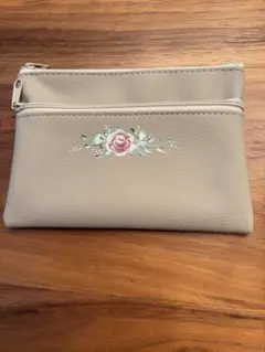 小花柄ポーチ ベージュ　アッセンデルフト