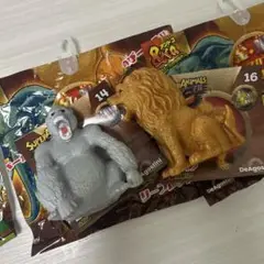 スーパーアニマル&co. アンドコ　ライオン　ゴリラ　金銀　２個セット