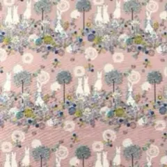 ピーターラビット Flower Meadow フラワーメドウ　ピンク　生地