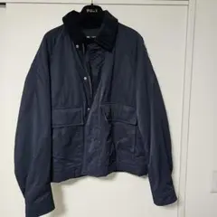 【追加値下　美品】ZARAネイビー ナイロンジャケット Lサイズ