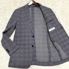 【美品✨】CAFE SOHO アンコンジャケット グレンチェック ウォッシャブル
