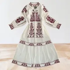 新品未使用 チャイハネ✨アミナ パレスエンブワンピース