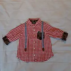 クレードスコープ　チェック柄シャツ 80