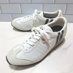 【良品】 パトリック アイリス 23 日本製 白 レザー スニーカー