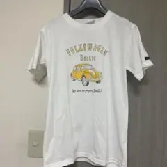 新品タグ付きフォルクスワーゲンビートル白黄色いビートルTシャツ160cm