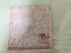 マイメロディ ハンカチ 桜 ピンク