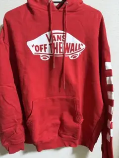 VANS フードパーカー/レッド(中古品)
