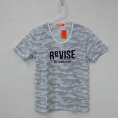 rhenium Tシャツ 半袖 カモフラージュ柄 ロゴ プリント グレー 46