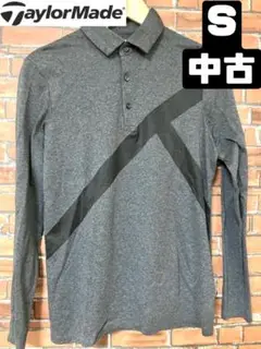 【24時間以内/匿名配送】中古 テーラーメイド メンズ 長袖 ポロシャツ S