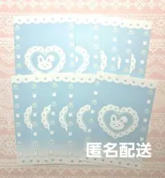 トレカ台紙 うさぎ ブルー【おまけあり】