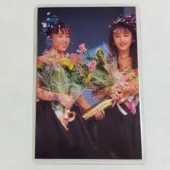 Wink ウィンクのブロマイド　女性アイドルカード　鈴木早智子　相田翔子