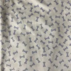 【カット生地70巾50cm】接触冷感骨パターン ニット生地グレー系水色
