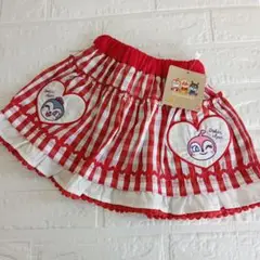 アンパンマン ドキンちゃん スカート 新品未使用品 90 ギンガムチェック