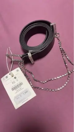 ラインストーン付きベルト