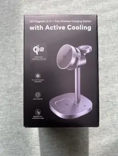 【新品・未使用】RORRY ワイヤレス充電器 Qi2冷却ファン付き 3in1