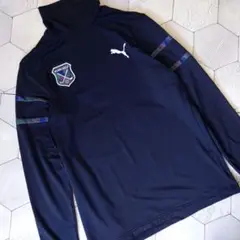 美品 PUMA GOLF モックシャツ カモ柄 ブラック