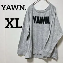 ✨️海外古着✨YAWN. 【XL/グレード】トレーナー スウェット ライトグレー