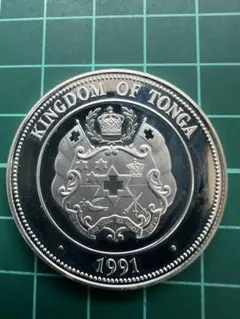 トンガ 大型銀貨　10パアンガ銀貨1975年 トンガ 大型銀貨 10パアンガ銀貨1975年