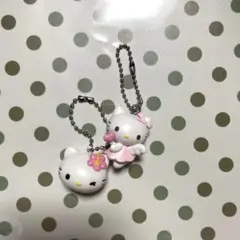 サンリオ　ハローキティ　エンジェルキーホルダー　カオハナストラップ　ガチャガチャ