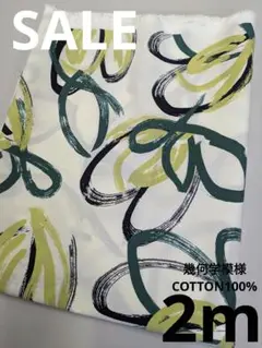 生地・幾何学模様COTTON100%〈2m〉