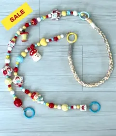 【最後のSALE】可愛いりんごの犬ちゃんスマホショルダーストラップ