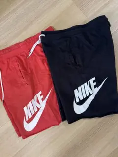 Nike ショートパンツ 赤・黒 2着セットMサイズ