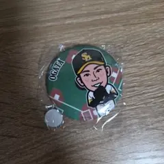 即購入⭕️　ソフトバンクホークス　尾形崇斗投手　若鷹ガチャ　缶バッジ