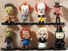 フィギュア 8体セット ホラー映画 キャラクター ミニサイズ アメリカン雑貨