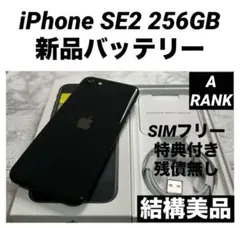 40 iPhone SE2 256GB 新品バッテリー　SIMフリー　結構美品