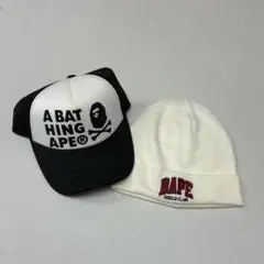 BAPEキャップ＆ビーニーセット