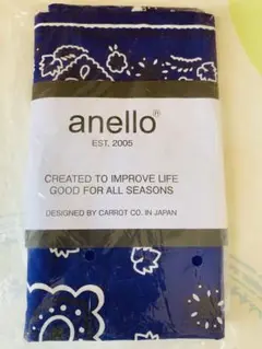 【anello】バンダナバッグ　ブルー