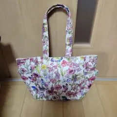 サイドポケット付きトートバックハンドメイド